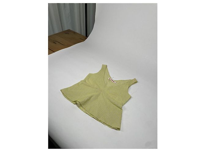 Top de algodão verde Marni - vista 2