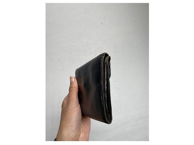 Céline Celine Triomphe Black Leather Wallet - view 4