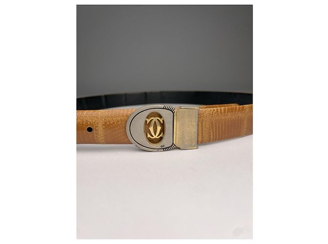 Cartier brauner Ledergürtel - Ansicht 5
