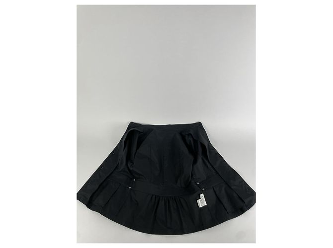 Courreges Courrèges schwarzer Polyester-Trenchcoat - Ansicht 5