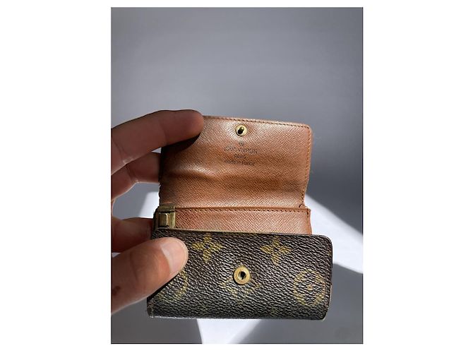 Borsa in pelle marrone Louis Vuitton Lockme - vista 4