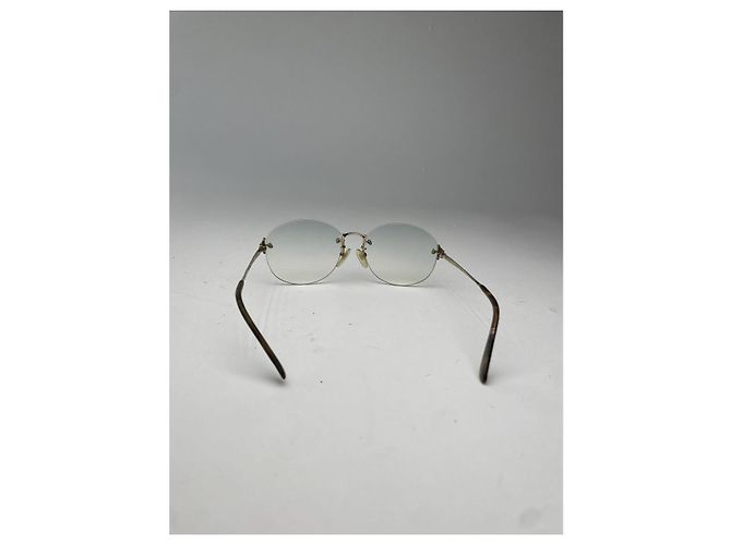 Fendi Gold-Metall Sonnenbrille Golden - Ansicht 3