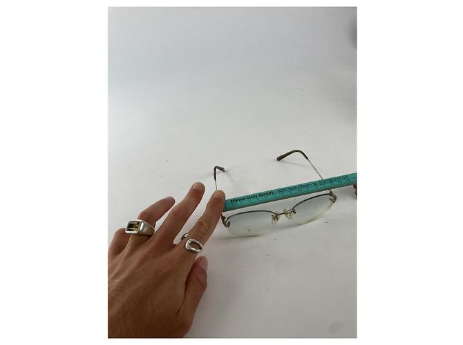 Fendi Gold-Metall Sonnenbrille Golden - Ansicht 5