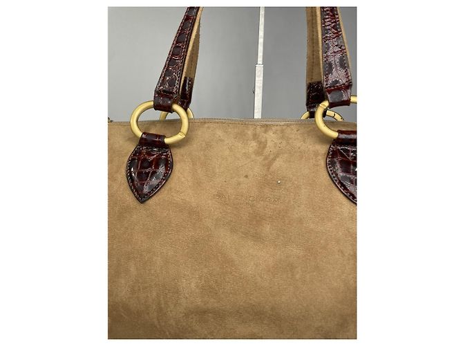Borsa a mano in pelle marrone Balenciaga City - vista 4