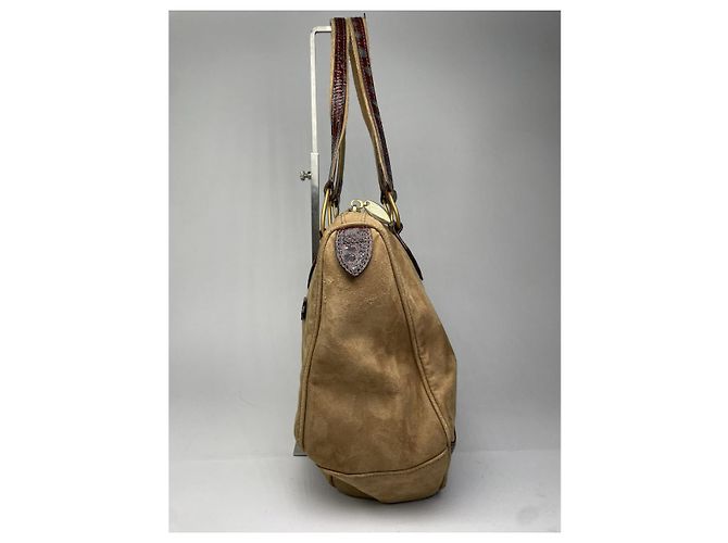 Borsa a mano in pelle marrone Balenciaga City - vista 5