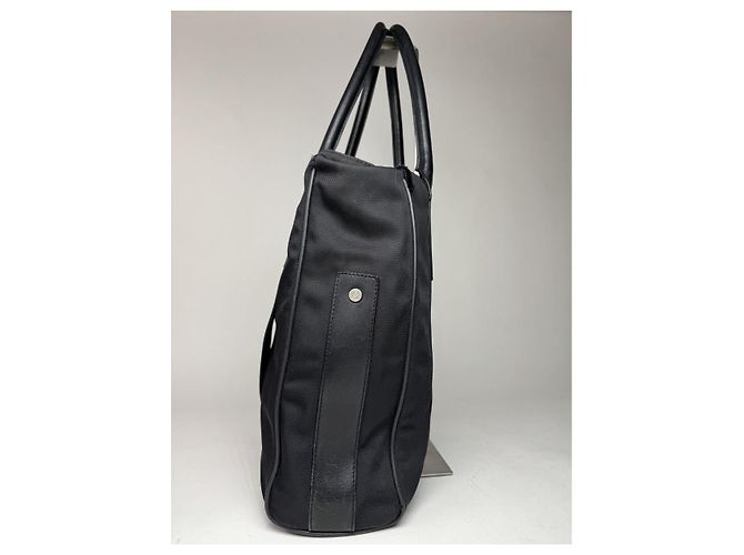 Borsa a mano in cotone nero Loewe Puzzle - vista 2