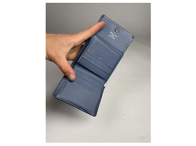 Louis Vuitton Twist blauer Leder Geldbeutel - Ansicht 3