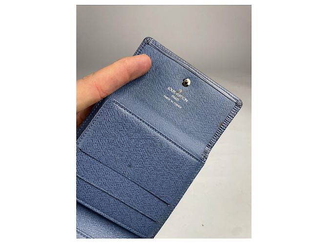Louis Vuitton Twist blauer Leder Geldbeutel - Ansicht 4