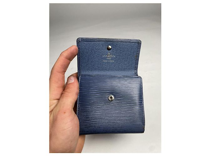 Louis Vuitton Twist blauer Leder Geldbeutel - Ansicht 5