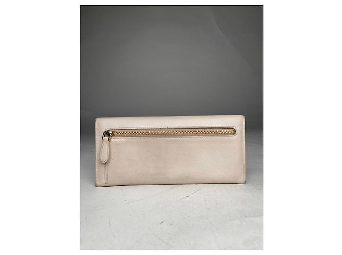 Prada Beige Leather Wallet - view 4