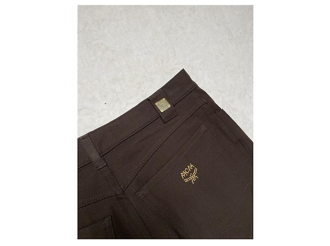 MCM braune Polyesterhose - Ansicht 2