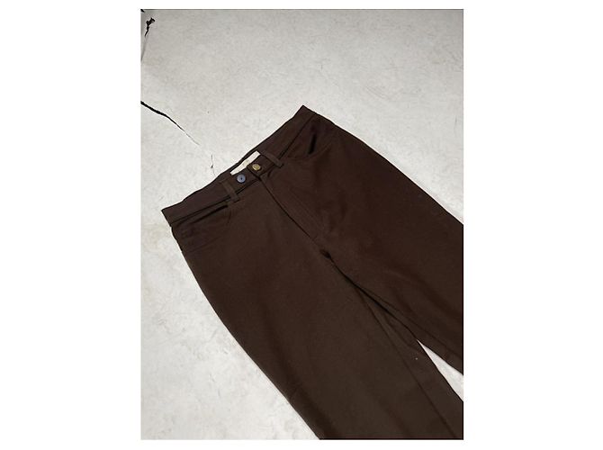 MCM braune Polyesterhose - Ansicht 3