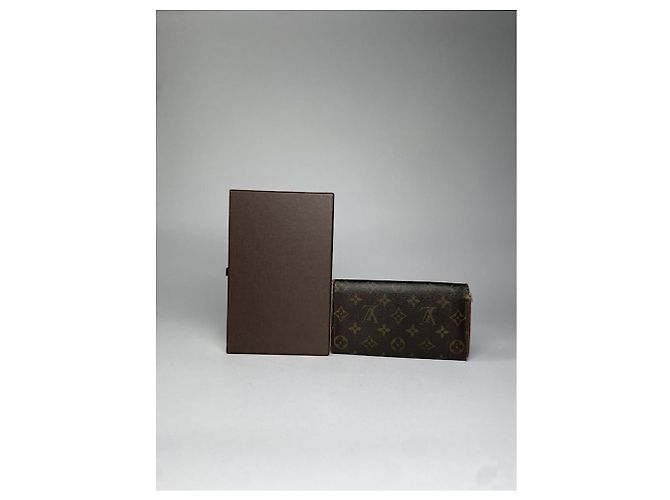 Portafoglio in pelle marrone Alexandra Louis Vuitton - vista 2