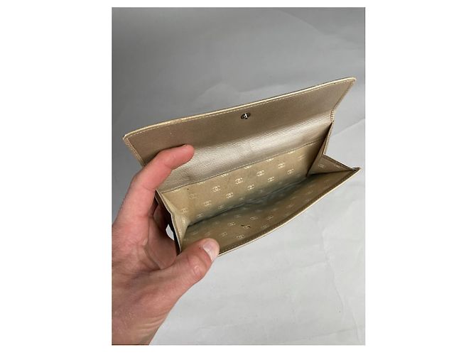 Cartera de cuero beige Chanel Timeless/Classique - vista 4