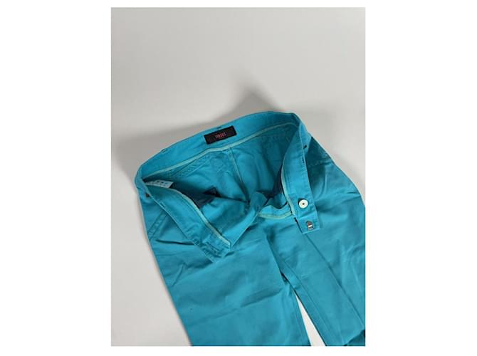 Pantalón de algodón azul Versus - vista 4
