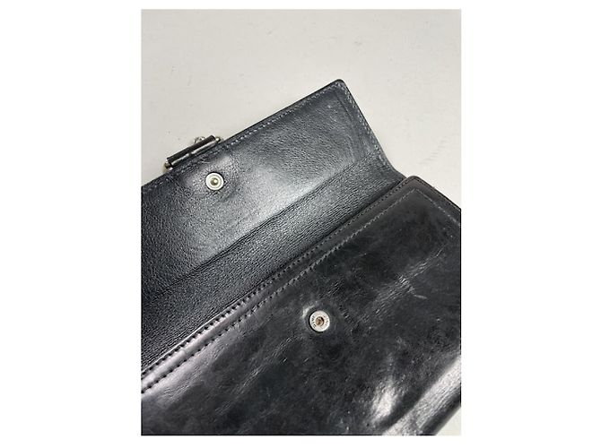 Dior Black Patent Leather Wallet - view 4