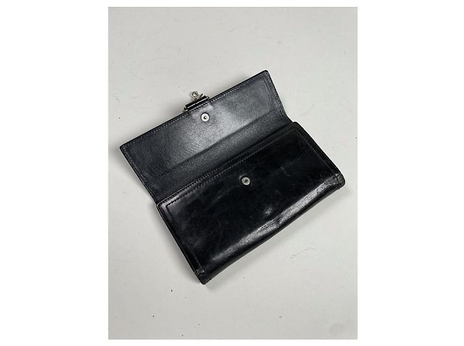 Dior Black Patent Leather Wallet - view 5