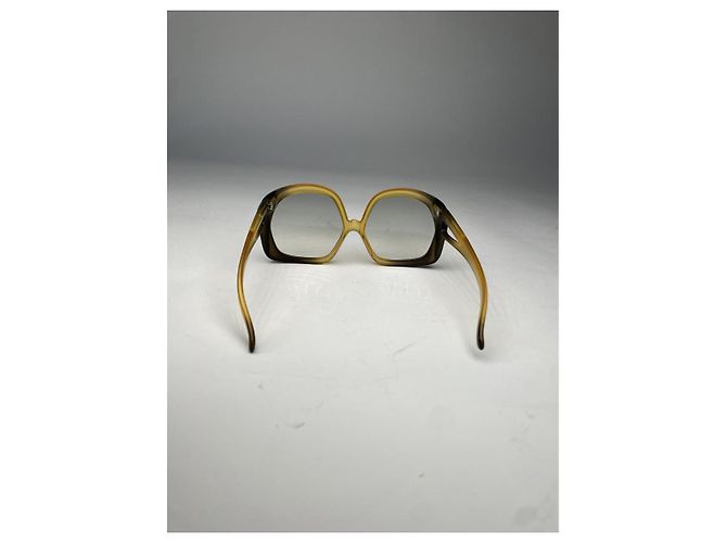 Gafas de sol de plástico amarillo Dior - vista 3