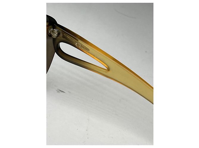 Gafas de sol de plástico amarillo Dior - vista 4