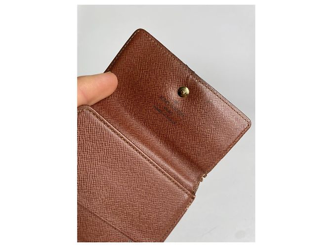 Cartera de cuero marrón Louis Vuitton Flore Castaño - vista 5