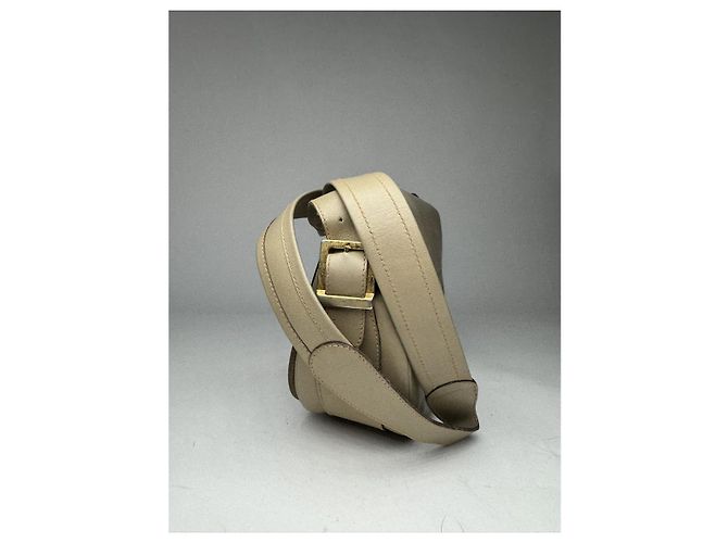Borsa a mano in pelle beige Balenciaga City - vista 4