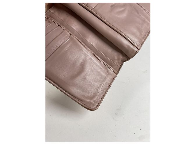 Cartera de cuero beige Miu Miu - vista 4