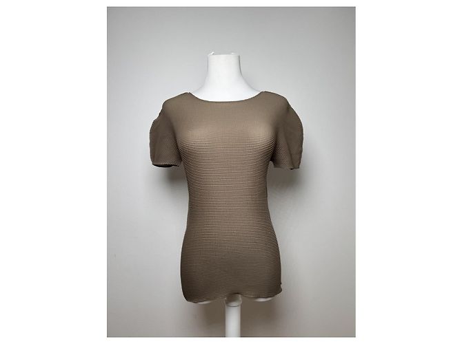 Top de poliéster marrón Issey Miyake Castaño - vista 2