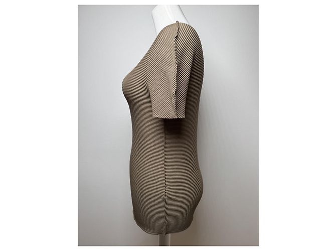 Top de poliéster marrón Issey Miyake Castaño - vista 4