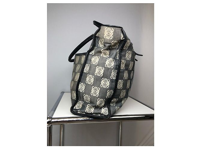 Loewe Gate schwarze Baumwollhandtasche - Ansicht 2