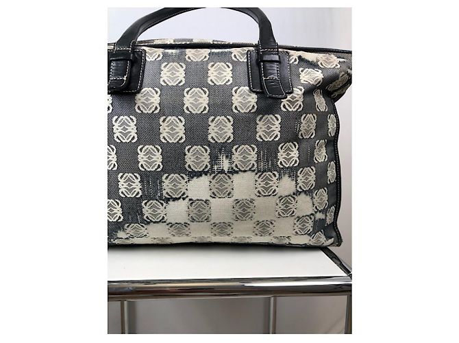 Loewe Gate schwarze Baumwollhandtasche - Ansicht 3