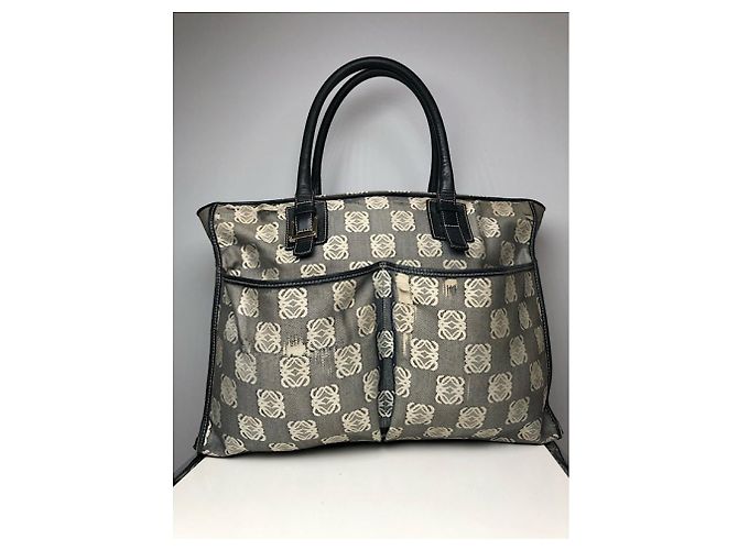 Loewe Gate schwarze Baumwollhandtasche - Ansicht 4