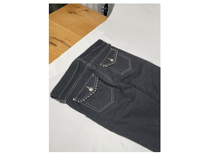 Jean de algodón negro Isabel Marant - vista 5