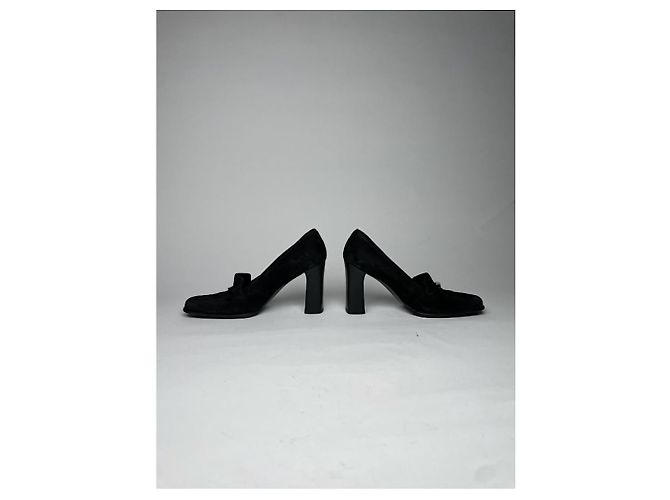 Gucci Peyton Schwarzer Lederabsatz - Ansicht 5