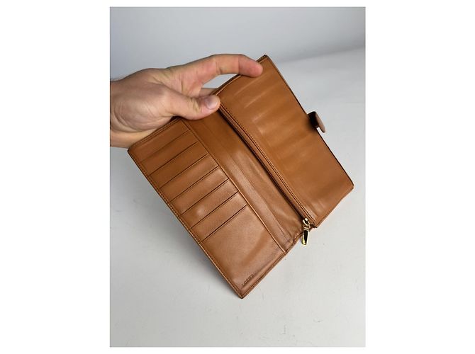 Cartera de cuero marrón Loewe Puzzle Castaño - vista 3