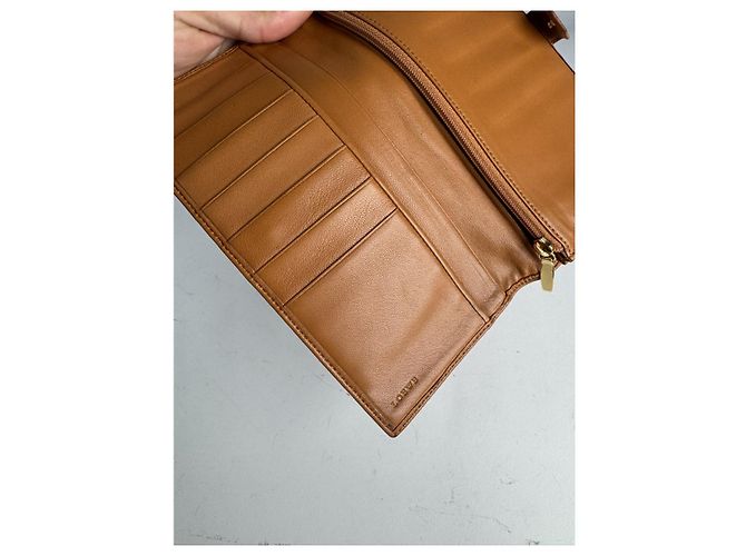 Cartera de cuero marrón Loewe Puzzle Castaño - vista 4