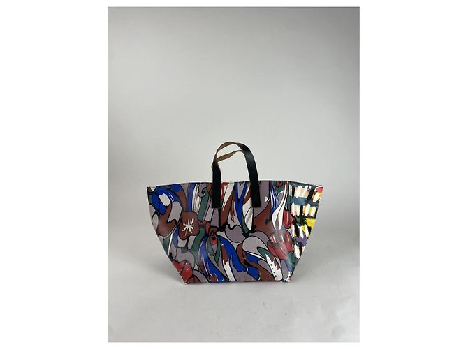Marni Mehrfarbige vegane Lederhandtasche Mehrfarben - Ansicht 5