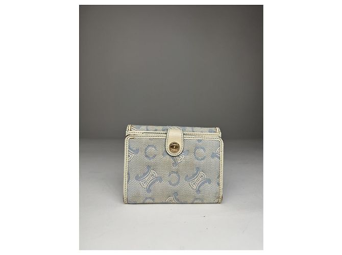 Céline Cartera de cuero blanco Celine Triomphe - vista 2