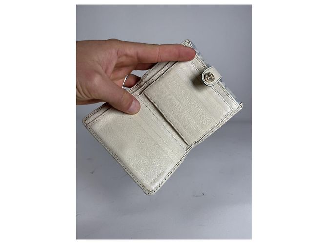 Céline Cartera de cuero blanco Celine Triomphe - vista 3