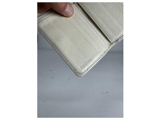 Céline Cartera de cuero blanco Celine Triomphe - vista 4