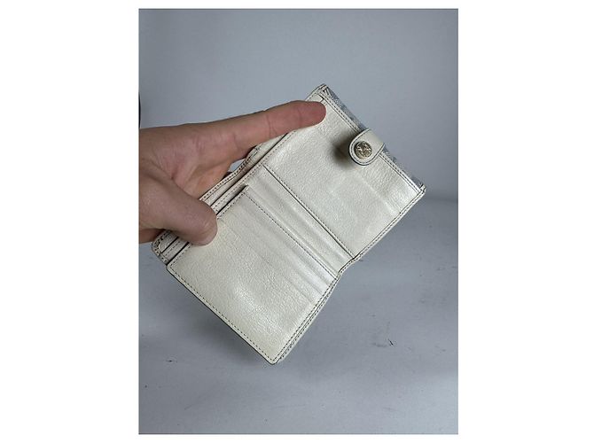 Céline Cartera de cuero blanco Celine Triomphe - vista 5
