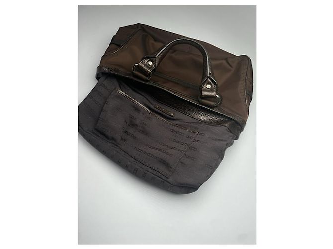 Céline Braune Polyester-Handtasche Celine Nano Luggage - Ansicht 3
