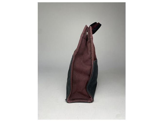 Borsa a mano in cotone nero Hermès - vista 2