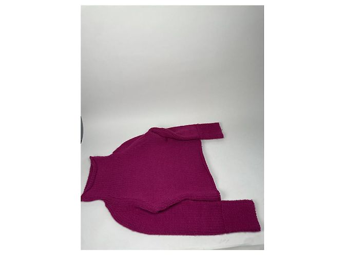 Malha de lã roxa Versace Jeans Couture Roxo - vista 3