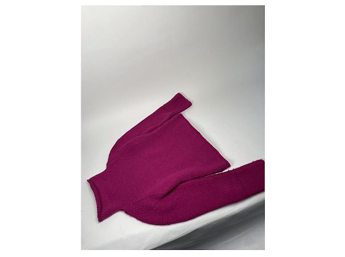 Malha de lã roxa Versace Jeans Couture Roxo - vista 4