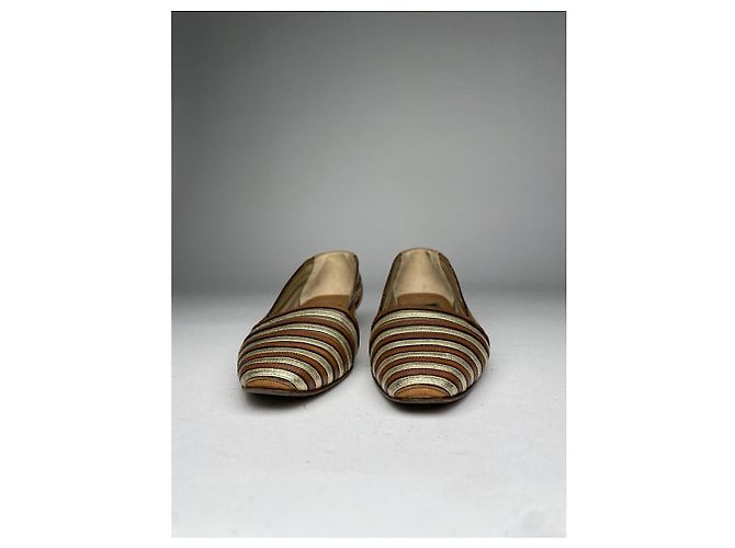 Fendi Braune Lederflats - Ansicht 3