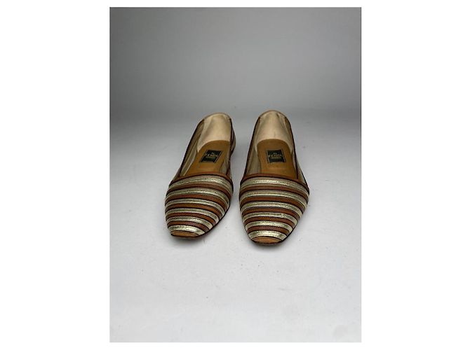 Fendi Braune Lederflats - Ansicht 4