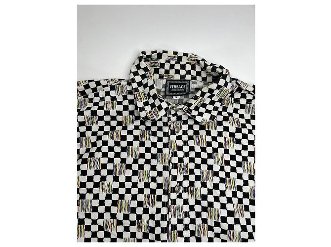 Camisa de algodón negra Versace Jeans Couture Negro - vista 4