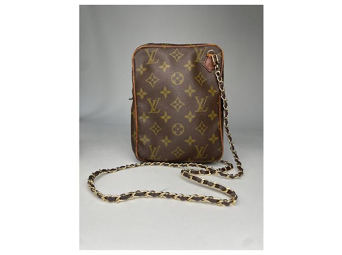 Borsa a mano in pelle marrone Amazon Louis Vuitton - vista 5