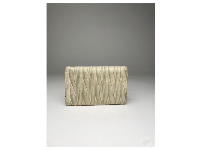 Cartera de cuero blanco Miu Miu - vista 2