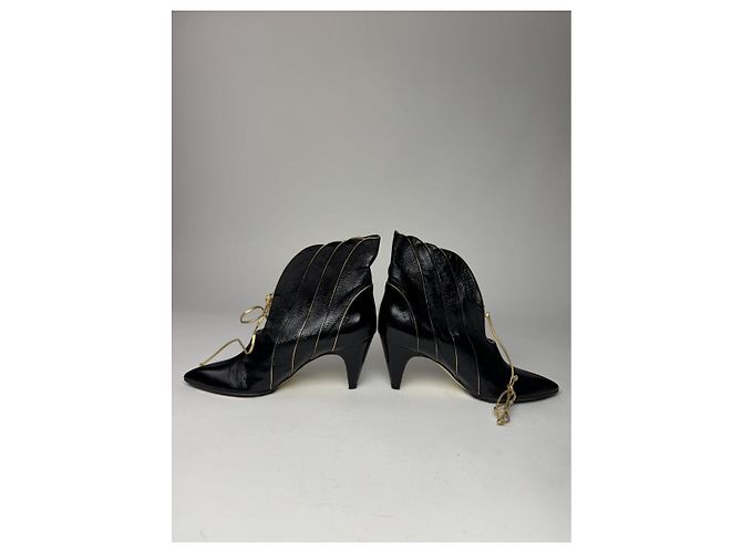 Stivale in pelle nera Emilio Pucci Nero - vista 3